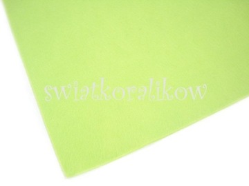 FL046 Filc z metra jasna pastelowa zieleń 1mm 50cm