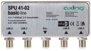 Переключатель DiSEqC 4/1 Axing SPU 41-02 4 x SAT