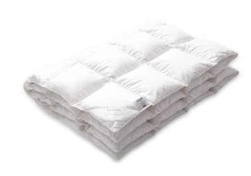 AMZ Kołdra CAŁOROCZNA Basic+ puch bawełna 155x200