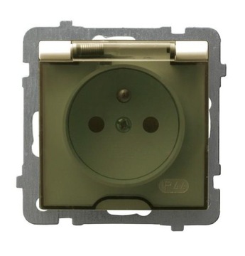 AS GPH-1GZ/m/27/d - gniazdo poje. hermetyczne Ecru