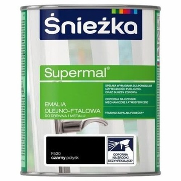 EMALIA OLEJNO FTALOWA CZARNA POŁYSK ŚNIEŻKA 0.8L