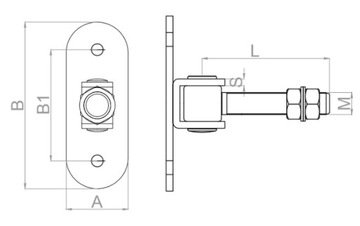 РЕГУЛИРУЕМАЯ ПЕТЛЯ С ОСНОВАНИЕМ ДЛЯ M20 WICKED GATE