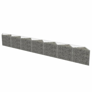 Габионная стенка из оцинкованной стали, 450 х 30 х 50 см.