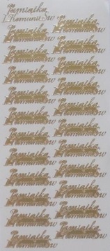 STICKERSY NAKLEJKI Napis Pamiątka I komunii Św.
