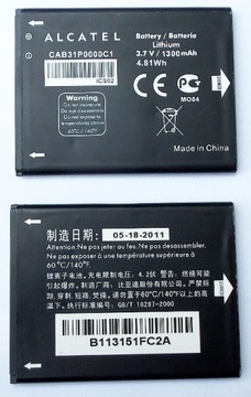 НОВЫЙ АККУМУЛЯТОР ALCATEL CAB31P0000C1 One Touch 990 OT