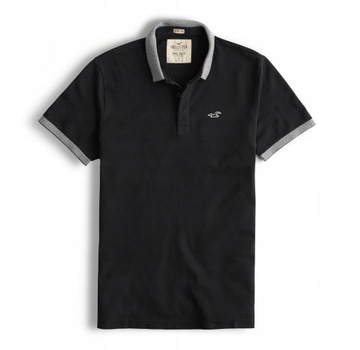 Koszulka Polo Czarna HOLLISTER by Abercrombie S