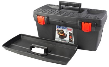 Ящик для инструментов-органайзера Ergo Basic, 19,5 дюймов, черный, 260x480 мм