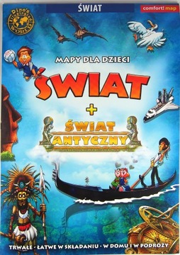 Mapa dla Dzieci - Świat + Świat Antyczny