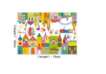 Naklejki ścienne na ścianę Świnka Peppa 6 wzorów