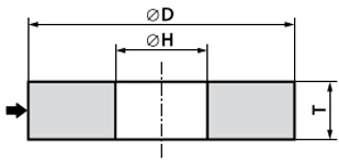ПЛОСКИЙ ШЛИФОВАЛЬНЫЙ ДИСК 125x20x20MM 99A 60K ANDRE TYP1