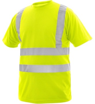 KOSZULKA OSTRZEGAWCZA T-SHIRT ODBLASKOWY XXXL