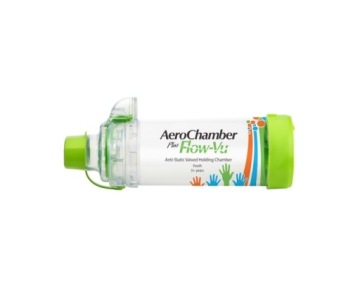 Aerochamber Плюс Flow Vu, відділення інгаляційна з носиком для дітей