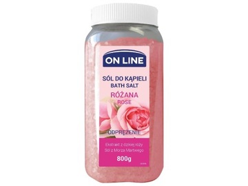 ОНЛАЙН Соль для ванн - Роза 800г