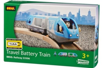BRIO АККУМУЛЯТОРНАЯ ПАССАЖИРСКАЯ ПОЕЗДНАЯ СИНЯЯ 33506
