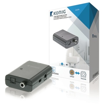 SPDIF <-> Toslink konwerter audio Konig