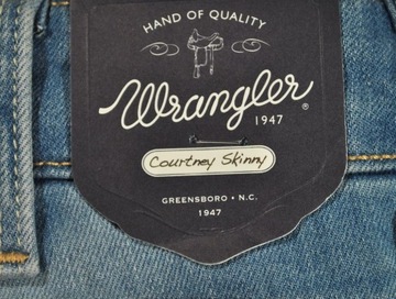 WRANGLER spodnie low jeans COURTNEY SKINNY W26 L34