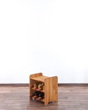 Винная полка RW-3-6P, полка на 6 бутылок, полка из ольхи