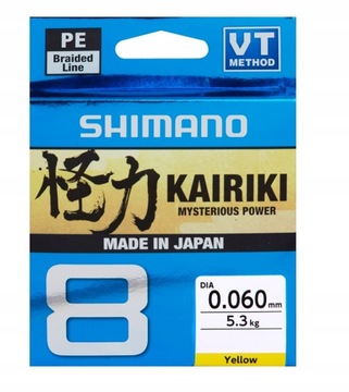 PLECIONKA KAIRIKI 8 0,06mm/150m YELLOW JAPAN