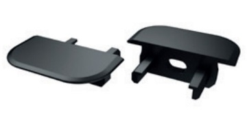 Zaślepka Czarna do profili aluminiowych wpuszczanych LUMINES typ Z boczna