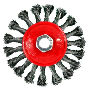 SZCZOTKA DRUCIANA BOCZNA 115mm M14 DRUT SKRĘCANY