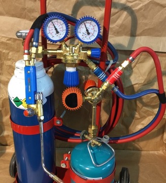Сварочный комплект для пайки, кислородно-пропановые баллоны