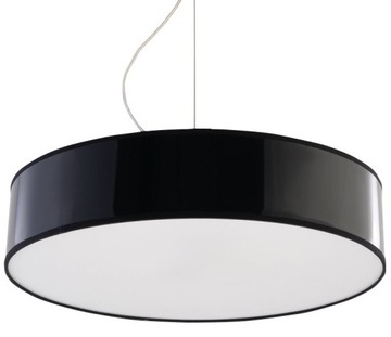 LAMPA SUFITOWA WISZĄCA ARENA 45 CZARNA DO HOLU OKRĄGŁA E27 SOLLUX