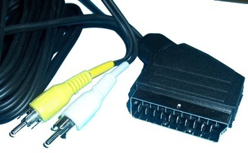 KABEL EURO (SCART) - 2RCA (CINCH) OUT 5m (0743)