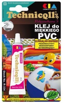 KLEJ DO MIĘKKIEGO PCV 20ml TECHNICQLL