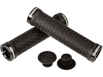 CHWYTY ROWEROWE SRAM LOCKING GRIPS Z PODWÓJNYMI ZACISKAMI CZARNE 135mm