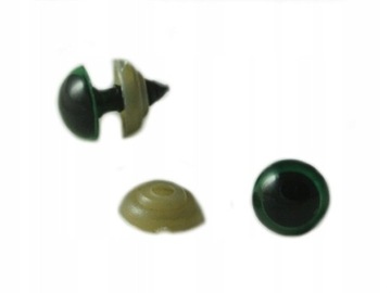 OC-011 Oczy do zabawek bezpieczne zielone 11mm 50s