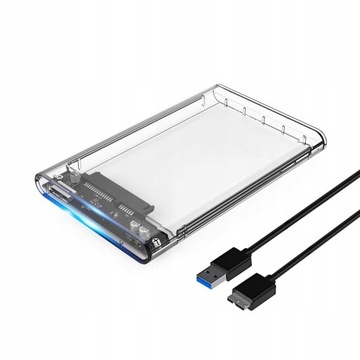 Дисковый отсек для HDD 2.5 USB 3.0 SATA Прозрачный адаптер
