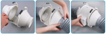 Канальный вентилятор EBERG EMAX Ø250 1405м3/ч 66дБ