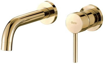 Bateria Umywalkowa Podtynkowa Lungo Gold REA