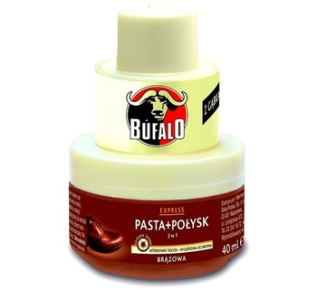 КРЕМ С ПРОЗРАЧНЫМ ВОСКОМ ДЛЯ ЗАЩИТЫ НАТУРАЛЬНОЙ КОЖИ BUFALO GLOSSY SHINE PASTE