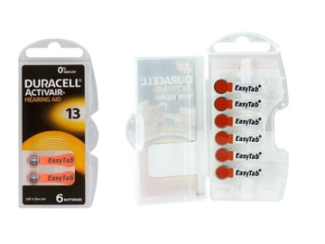 DURACELL 6x Bateria Słuchowa 13 PR48 Activair HA13