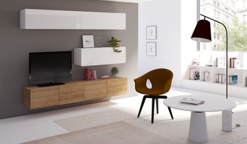 Calabrini półka wisząca czarny połysk