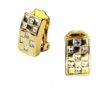 КЛИПСЫ SWAROVSKI НА УШИ COLIBRA, СЕРЕБРЯНЫЕ