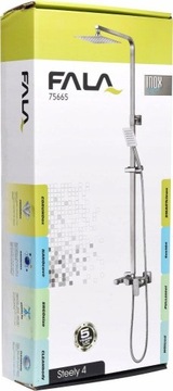 DESZCZOWNICA KOLUMNA PRYSZNICOWA INOX STEELY 4