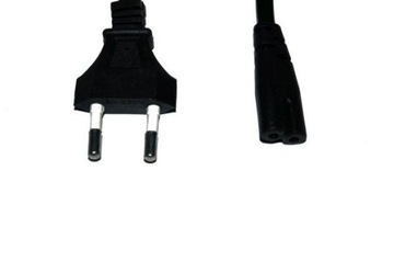 Kabel zasilający sieciowy 230V ósemka 2pin 1,75m