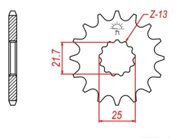 Комплект привода Цепная передача DID YAMAHA RAPTOR 660 R Strong Xring !