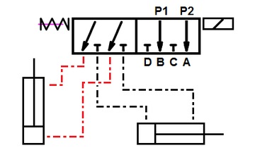 ELEKTROZAWÓR 6/2 DZIELNIK 50L 12V 3 SEKCJA DO TURA