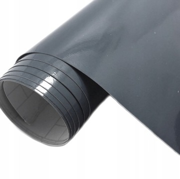 Фольга, матовый шпон серой стали, 150 см x 40 см