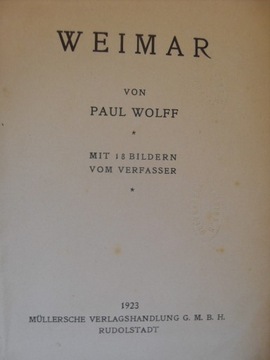 WEIMAR 1923 PAUL WOLFF FOTOGRAFIE ALBUM ZDJĘCIA