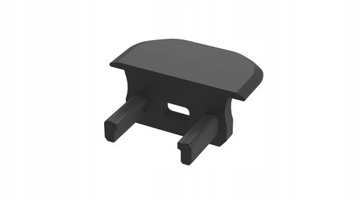 Черная боковая заглушка для встраиваемого профиля LUMINES B для гипсокартонных плит.