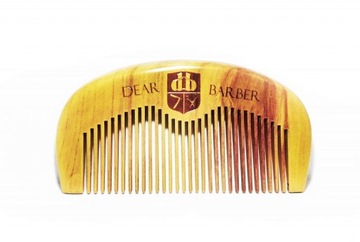 Dear Barber elegancki drewniany grzebień do brody