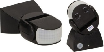 Датчик движения 360/180 градусов. 2 датчика, IP65, 1200Вт, черный