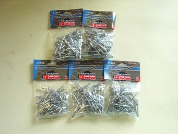 АЛЮМИНИЕВЫЕ ЗАКЛЕПКИ 4,8х12 4,8х10 4х12 4х10 4х8 250 ШТ.