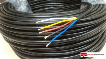 Przewód 5x0,75 kabel 5 żył do LAMP pięciożyłowy CP