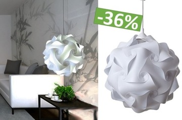 Skandynawska Lampa sufitowa wisząca Puzzle biała L