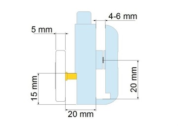 4x одинарный нижний ролик D04-1 23 мм